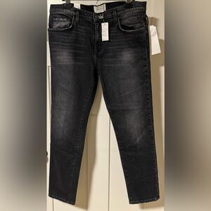 Current/Elliott The Fling Mid Rise Straight Leg Jean Size 30